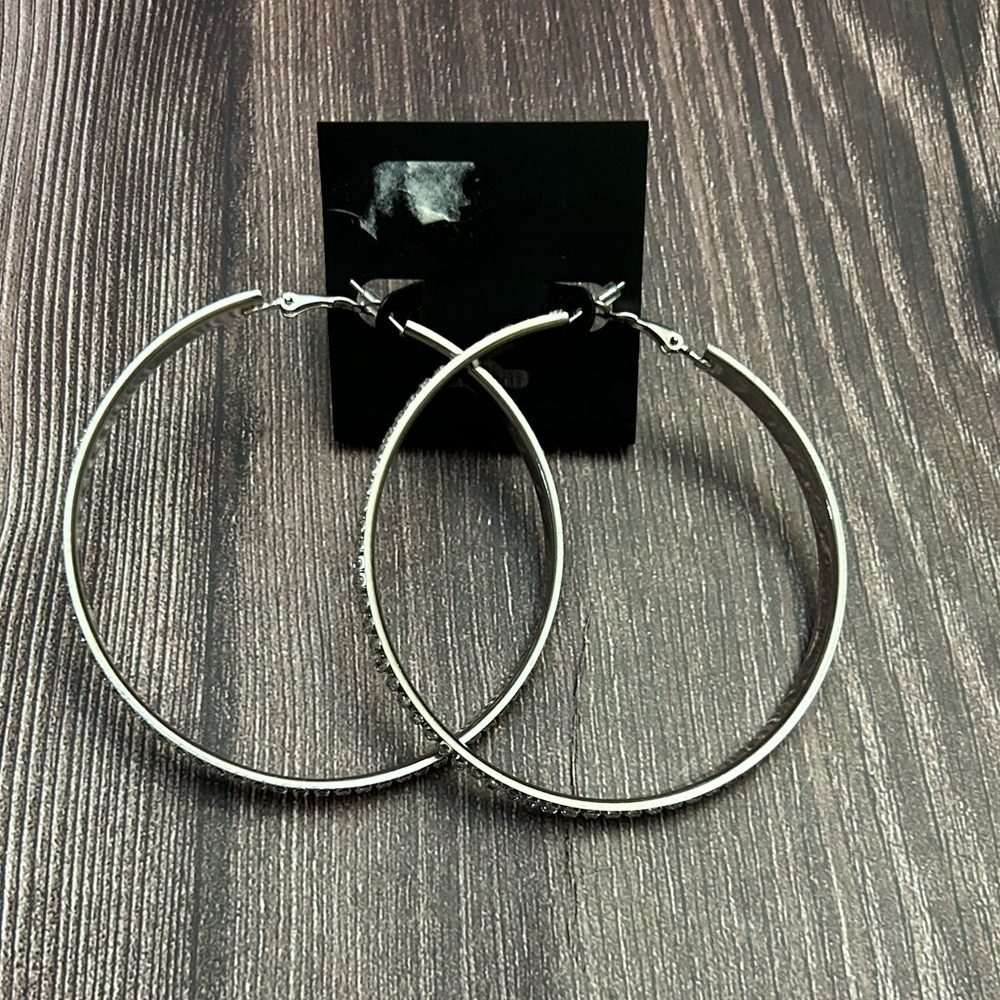 Elegant Silver Hoop Earrings